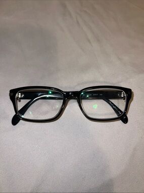 Oliver Peoples Black Rectangular Optical Glasses Jon Jon 54 17 145
